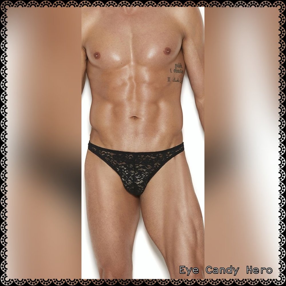 🆕Sexy Men's Lace Thong, Men's Lingerie